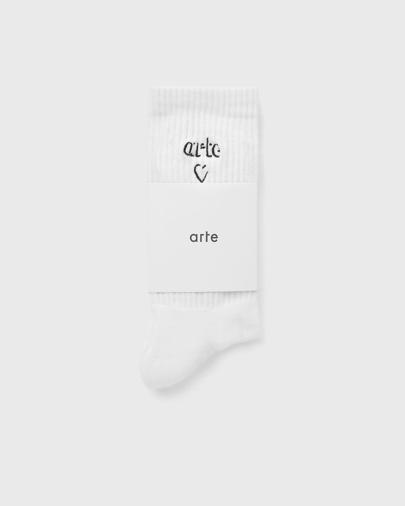 Čarape Arte Antwerp Arte Heart Logo Socks Bijela | AW25-241M-100