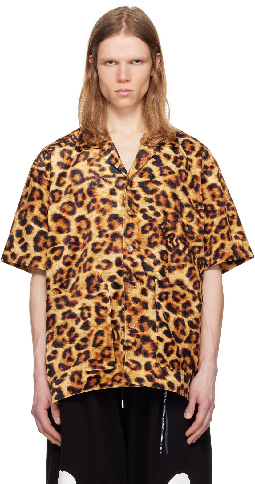 Košulja Mastermind WORLD Mastermind World Leopard Short Sleeve Shirt Smeđa | MW25S14-SH015-600