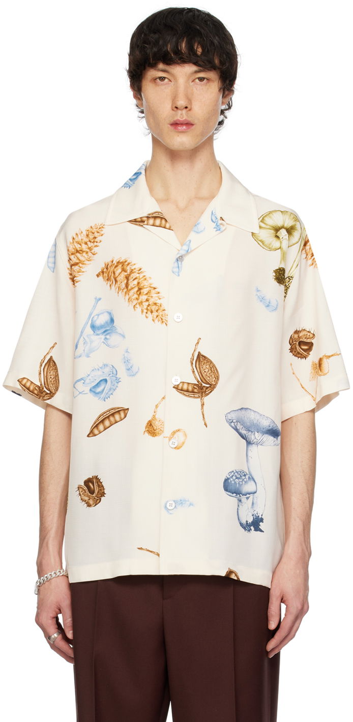 Košulja Jil Sander Jil Sander Botanical Print Shirt Bijela | J47DL0143_J65196, 0