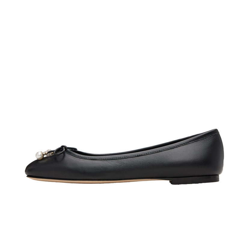Tenisice i cipele Jimmy Choo Jimmy Choo Elme Pearl Ballerina Flats Crna | ELME FLAT