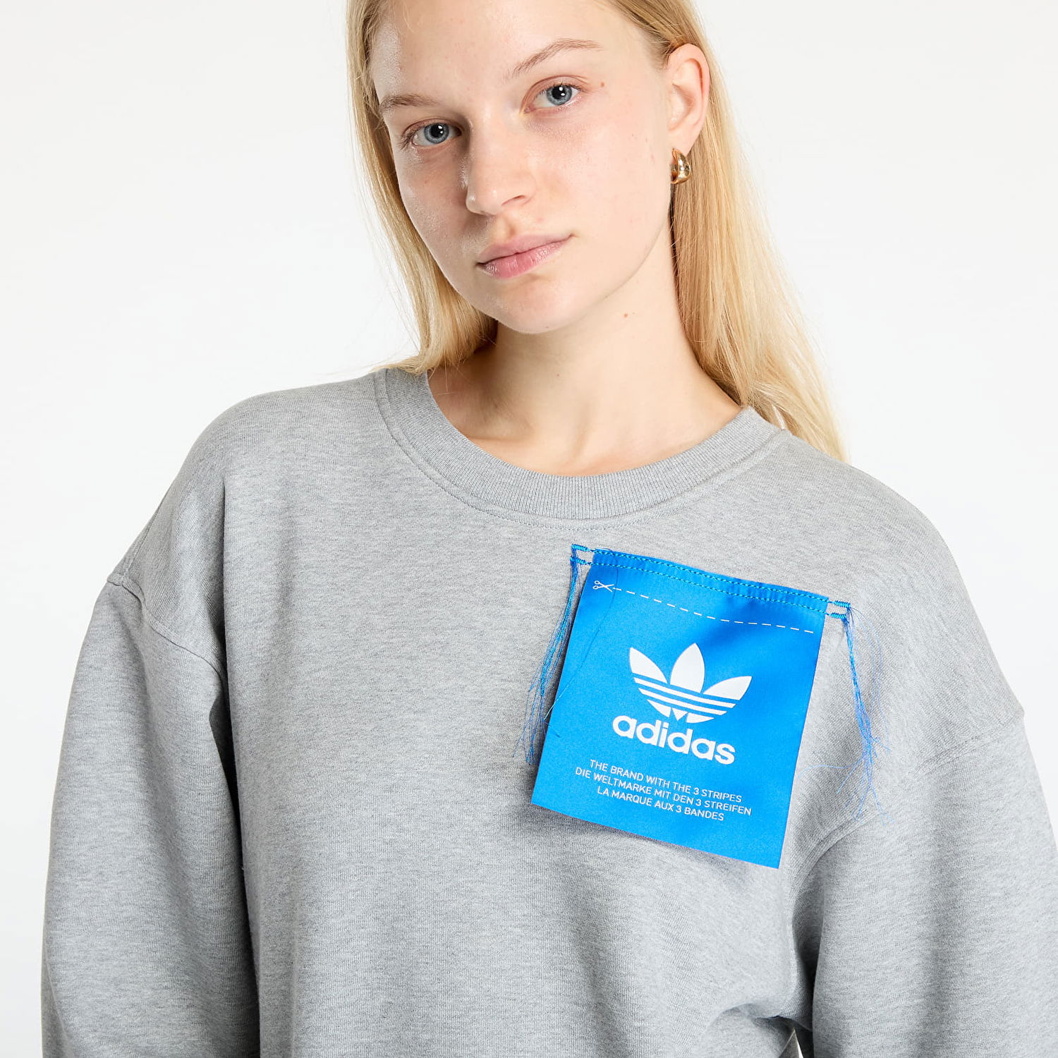 Dukserice adidas Originals KSENIASCHNEIDER Label Sweashirt Siva | IW5666, 1