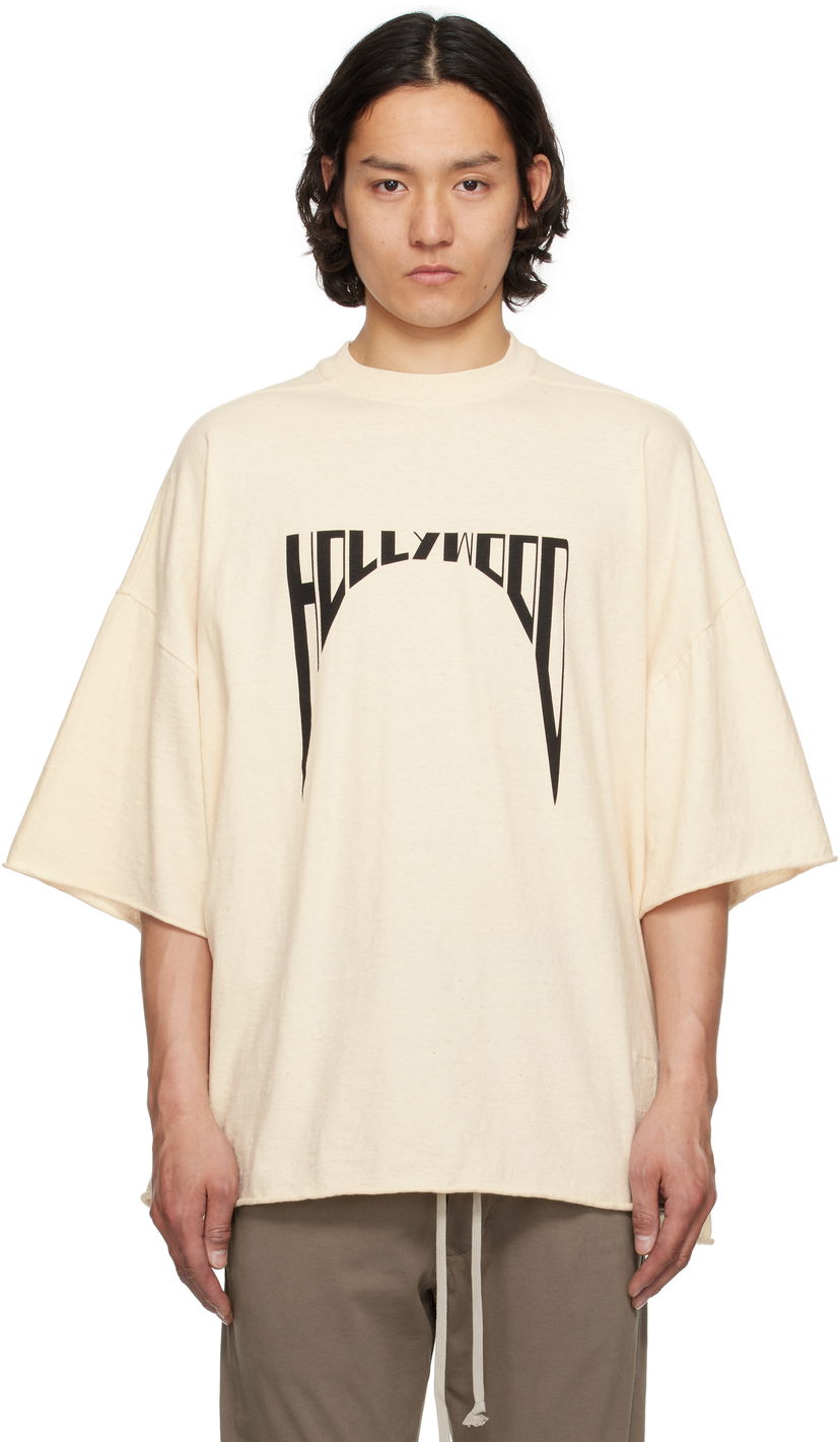 Majica kratkih rukava Rick Owens Rick Owens DRKSHDW Hollywood Tommy T-Shirt Bež | DU01E3259 RNNEP2