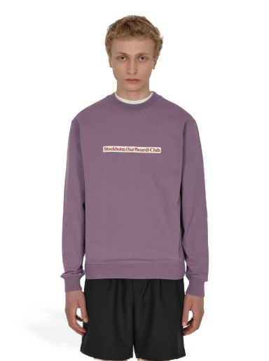 Dukserice Stockholm (Surfboard) Club Logo Crewneck Sweatshirt Ljubičasta | MU1P75W GRAPE