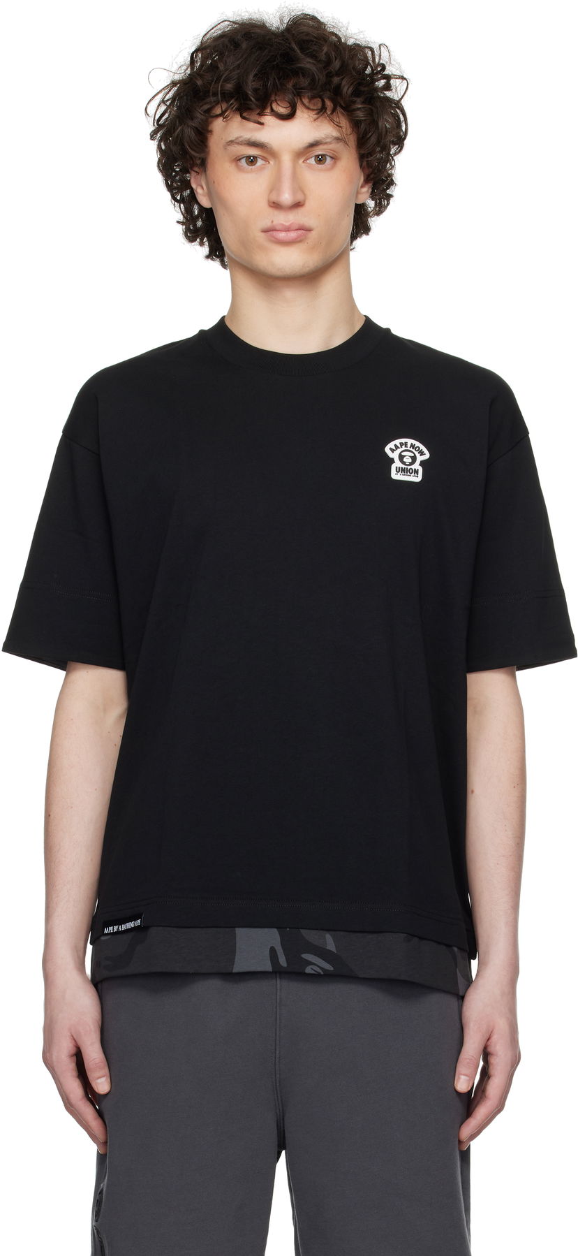 Majica kratkih rukava AAPE by A Bathing Ape AAPE by A Bathing Ape Fancy Main T-Shirt Crna | AAPTEM1652XXNBKX