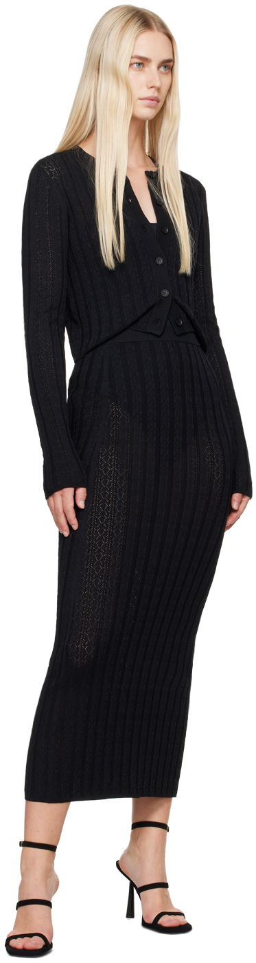Suknja Loulou de Saison Loulou de Saison Dera Maxi Knit Skirt Crna | DERA, 3