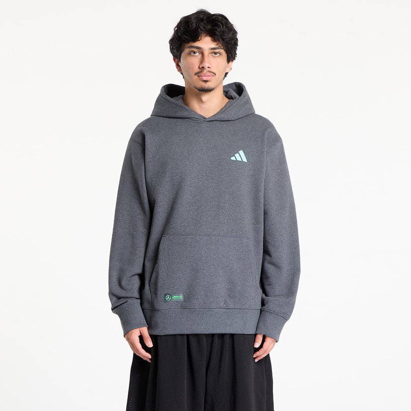 Dukserice adidas Performance Mercedes-AMG Petronas Formula One Team Premium Hoodie Siva | JX8778