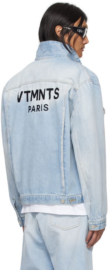 Jakna VETEMENTS VTMNTS Embroidered Denim Jacket Plava | VL20JA560L, 2