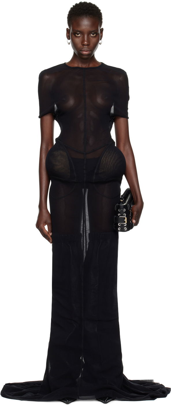 Haljina Jean Paul Gaultier Jean Paul Gaultier Shayne Oliver Edition Maxi Dress Crna | 24/27-F-RO249-T001-00