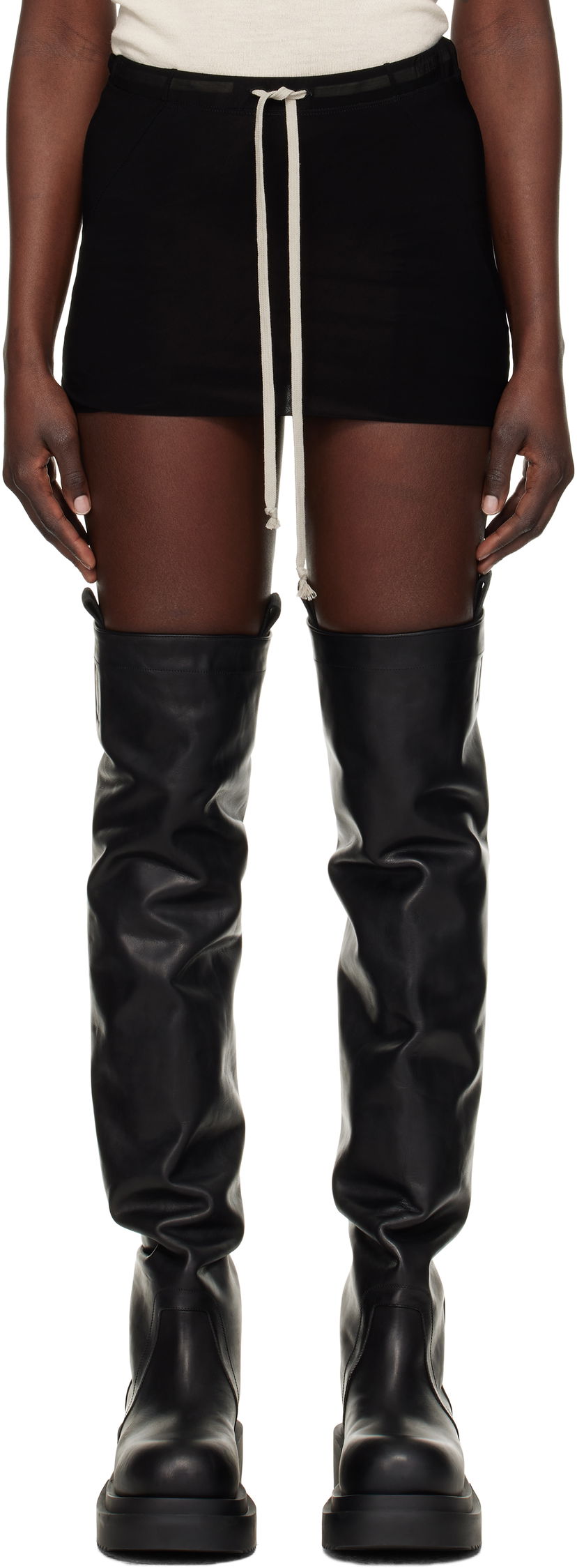 Suknja Rick Owens Rick Owens Hollywood Bud Shorts Crna | RP01E7314 BZ