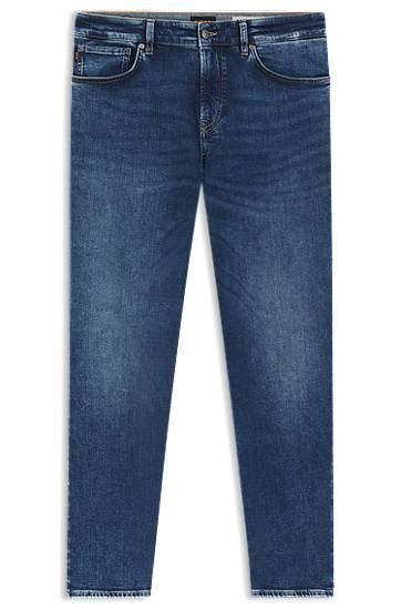 Jeans BOSS Maine Regular-Fit Super-Stretch Jeans Plava | 50544633