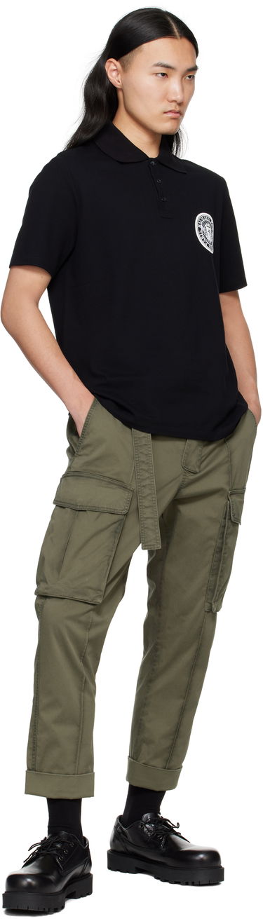 Polo majica Balmain Balmain Coin Print Polo Crna | EH1GC026BC94, 3