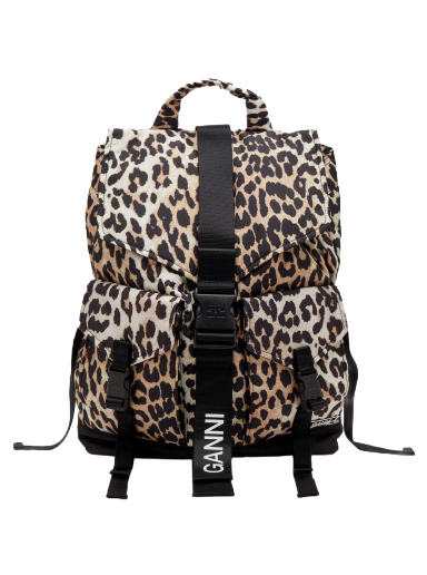Ruksak GANNI Recycled Tech Backpack Smeđa | A4757-943