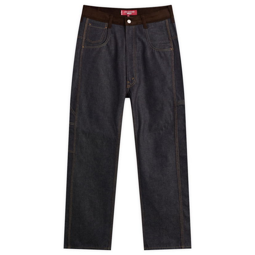 Jeans Junya Watanabe Junya Watanabe MAN x Levis Leather Patch Jeans, Size Large Plava | WP-P203-051-1