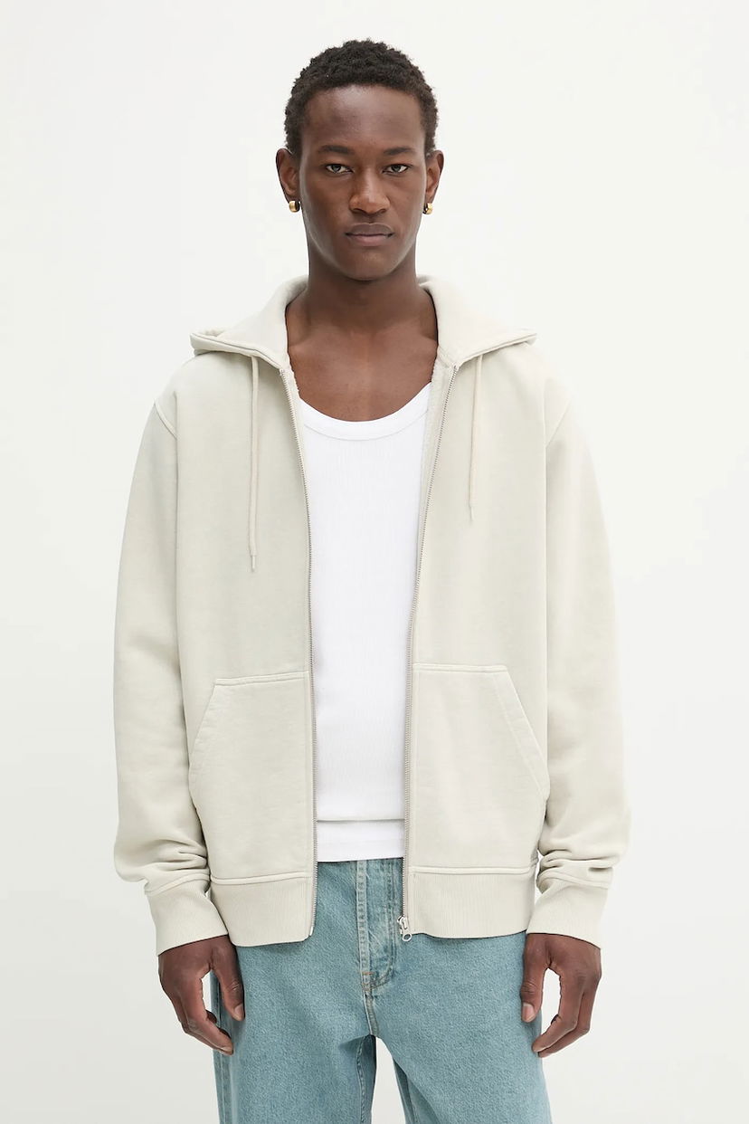 Dukserice Samsoe Samsoe Samsoe Samsoe SAPIGMENT Full-Zip Hoodie Bež | M24300037