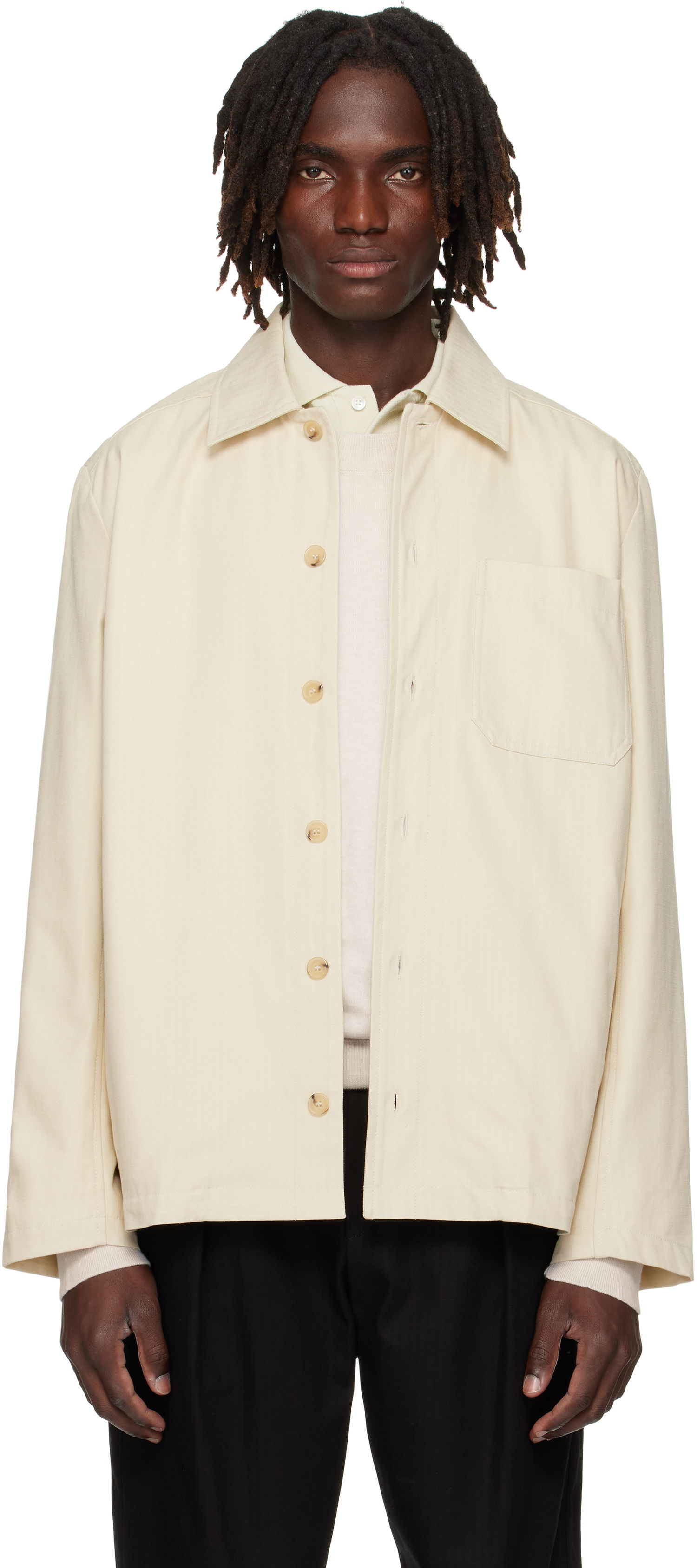 Jakna A.P.C. A.P.C. Jeffray Jacket Bijela | COHHW-H02991, 0