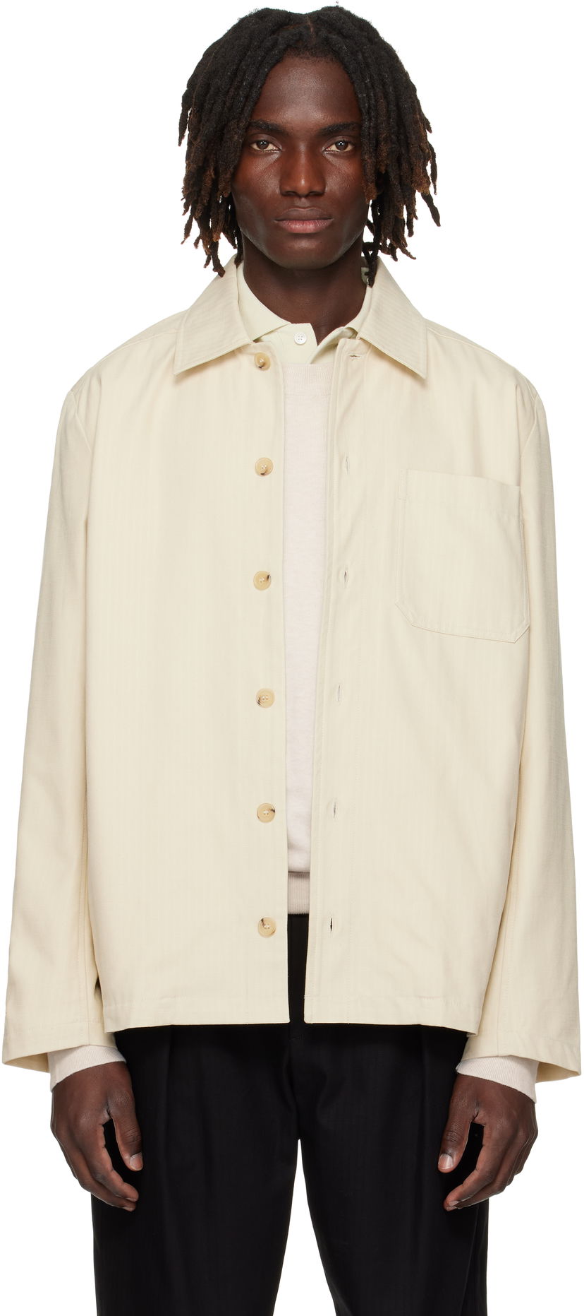 Jakna A.P.C. A.P.C. Jeffray Jacket Bijela | COHHW-H02991