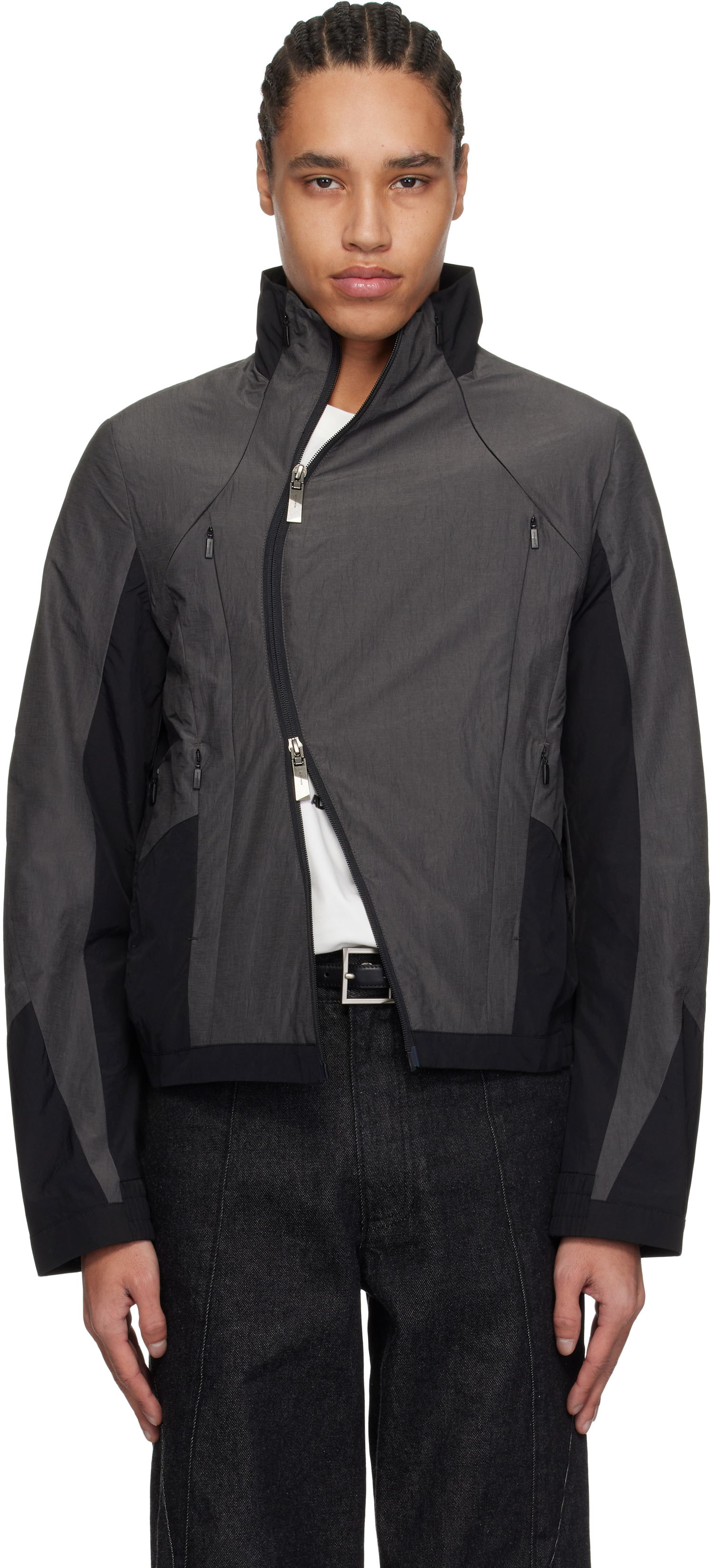 Vjetrovka ADER ERROR ADER error Aerox Product. 18 Asymmetrical Zip Jacket Siva | BO01SSJK0203GR, 0