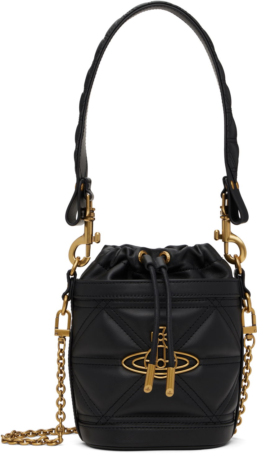 Ručna torbica Vivienne Westwood Vivienne Westwood Kitty Small Bucket Bag Crna | 4C030009W-L006U-
