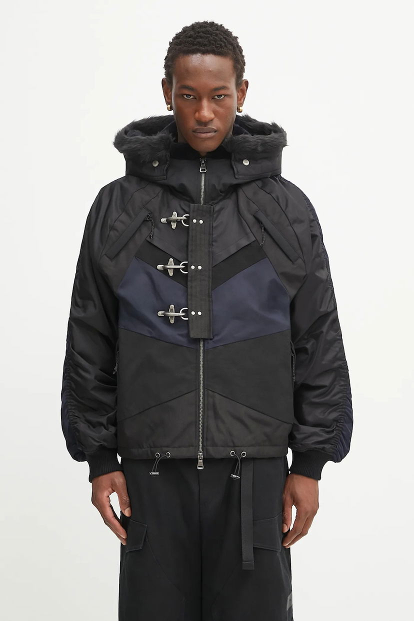 Bomber jakna Andersson Bell Norwegian N2B Hooded Padded Jacket with Fur Trim and Toggle Closures Višebojno | awa690u