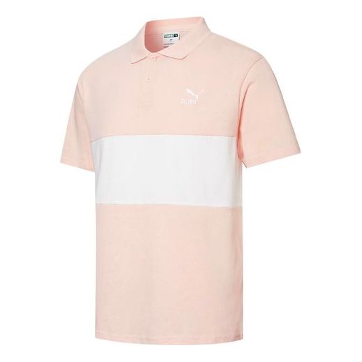 Polo majica Puma Classics Patchwork Men's T-Shirt Ružičasta | 532699-27, 0