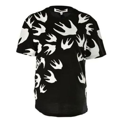 Majica kratkih rukava Alexander McQueen Logo Monogram T-Shirt Crna | 624665-RSI40-1000