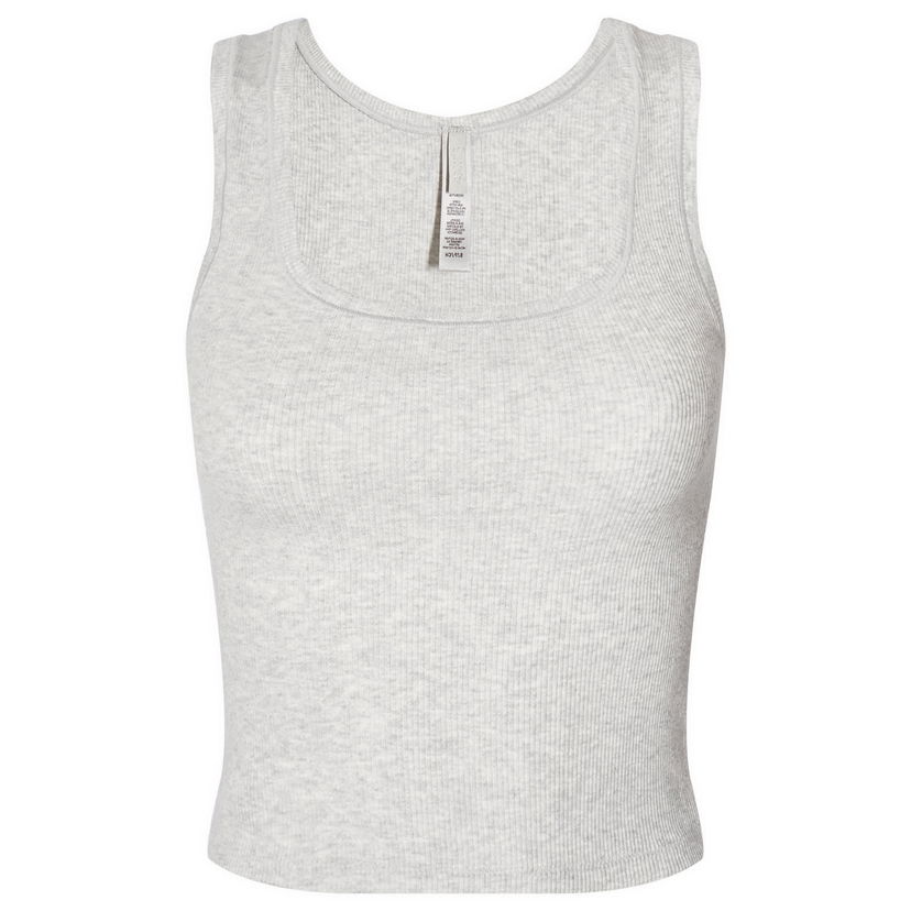 Majica bez rukava SKIMS Rib Tank Top Siva | AP-TNK-0038-LHG