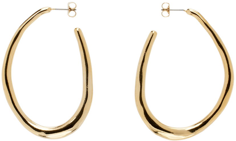 Naušnice ISABEL MARANT Large Hoop Earrings Metalik | BL0170FA-B3B13B