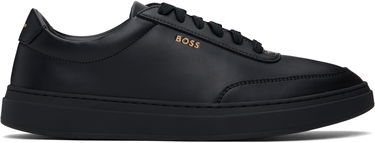 Tenisice i cipele BOSS BOSS Coated-Leather Logo Crna | 50536504, 0