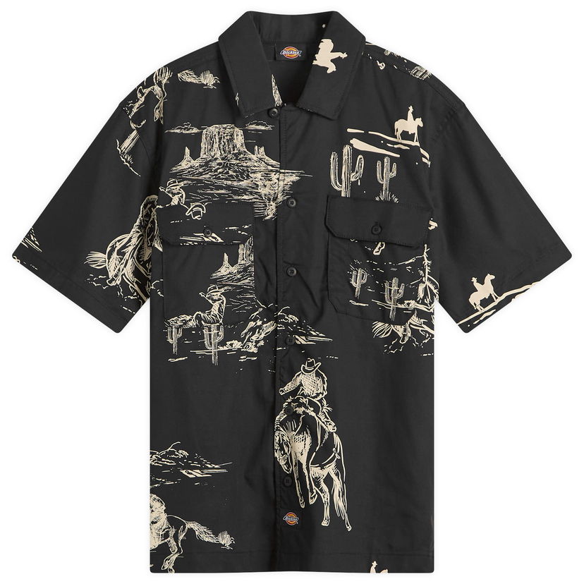 Košulja Dickies Savage Work Shirt with Desert Print Crna | DK0A4Z7SBLK1-279