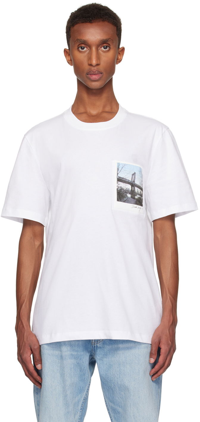 Majica kratkih rukava Helmut Lang Bridge Postcard T-Shirt Bijela | O06HM513