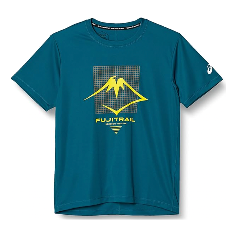 Majica kratkih rukava Asics Fujitrail Logo Short Sleeve T-Shirt Tirkiz | 2011C624-407