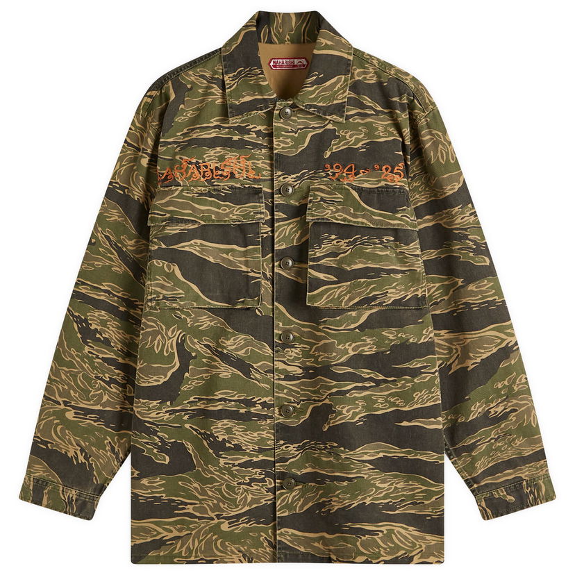 Košulja Maharishi Maharishi Tiger Camo Advisor's Shirt Zelena | 6077-GLD