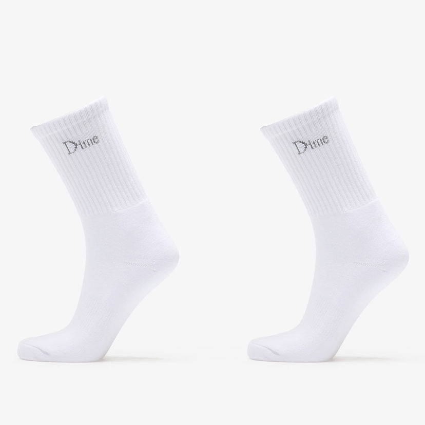 Čarape Dime Dime Classic Long Socks (2 Pairs) Bijela | DIMEFA2539WHT