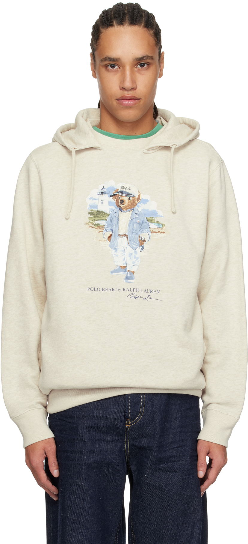 Dukserice Polo by Ralph Lauren Ralph Lauren Polo Bear Slub Fleece Hoodie Bež | 710966739001