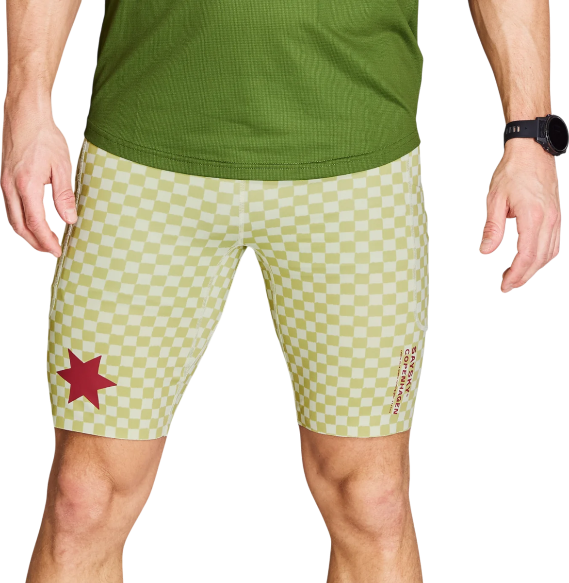 Kratke hlače Saysky Saysky Checker Combat+ 9" Short Tights Žuta | nmrst31c1034, 0
