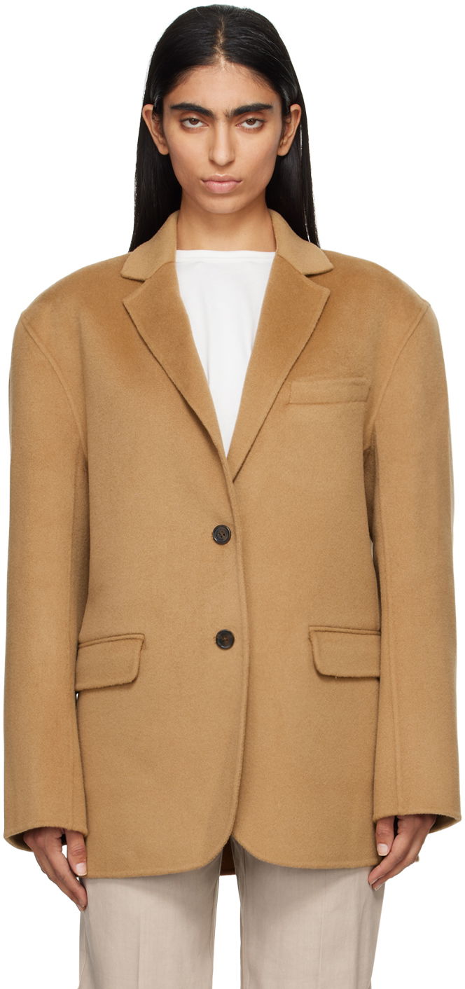 Kaputi Anine Bing Quinn Wool Blazer Smeđa | A-01-7073-200
