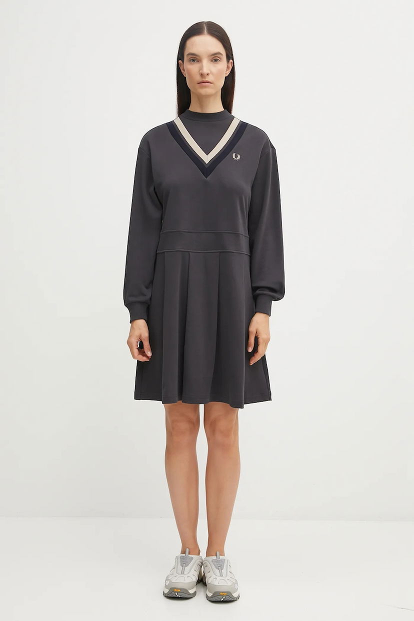 Haljina Fred Perry Fred Perry Mini Dress Siva | D1178