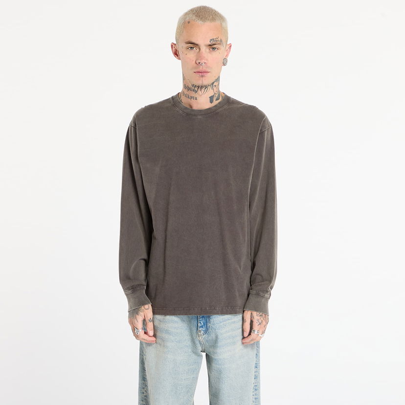 Majica kratkih rukava Vans Washed Crewneck Long-Sleeve T-shirt XXL Siva | VN000PFKEMV1