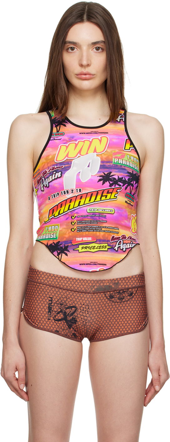 Majica bez rukava Miaou Miaou Jinx Paradise Print Tank Top Višebojno | 7044TKLOT