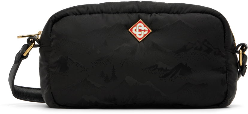 Torba za rame Casablanca Casablanca Camera Bag Crna | APF25-BAG-156-01