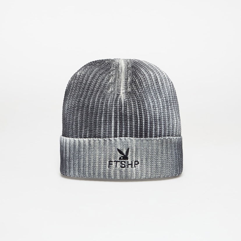 Kapica Footshop Playboy x FTSHP Overdye Beanie Black Siva | FTSHP_537