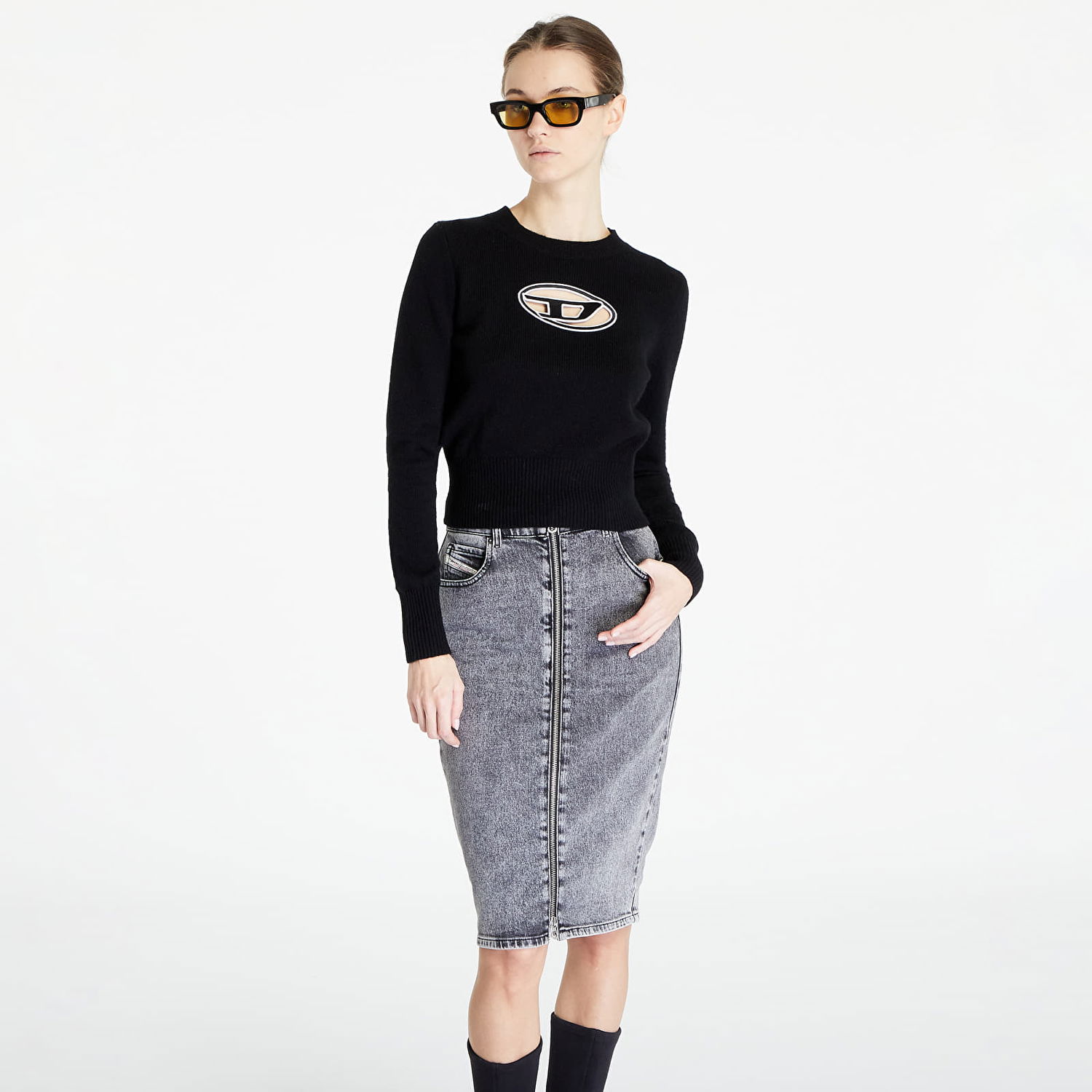 Džemper Diesel M-Areesa Knitwear Black Crna | A06712_0KCAE Black, 0