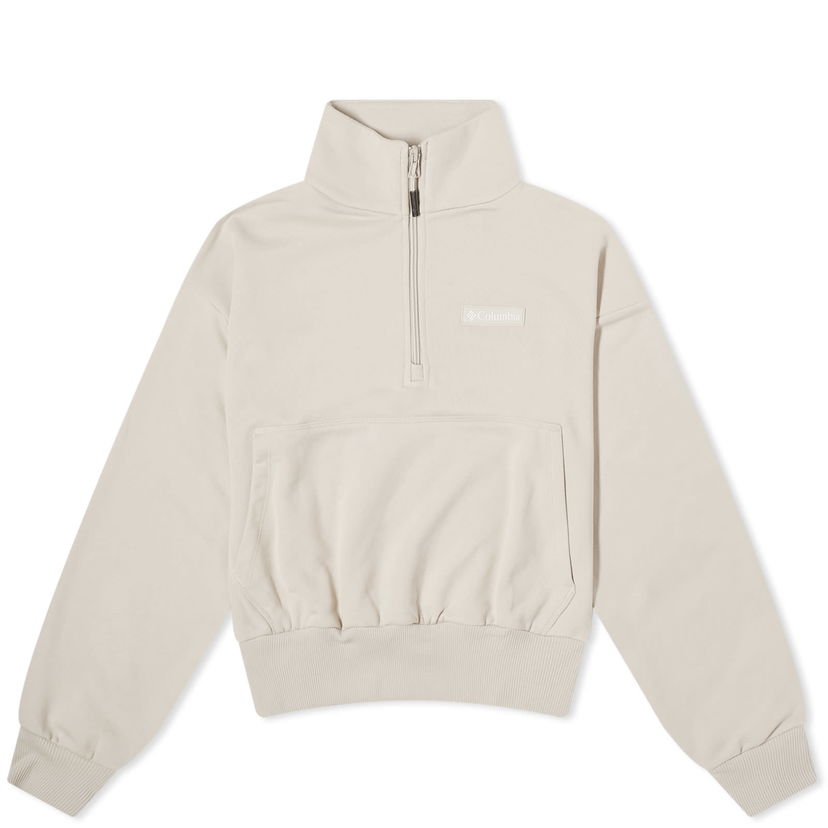Dukserice Columbia Marble Canyon French Terry Quarter Crew Sweat Siva | 2073651278