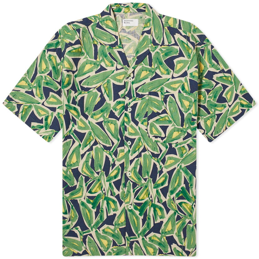 Košulja Universal Works Universal Works Artist Flower Minari Shirt, Size Large Zelena | 30173-NVY