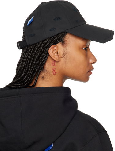 Kapa ADER ERROR Sore Distressed Baseball Cap Crna | BN01SSHW0201BK, 4