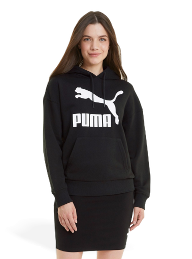 Dukserice Puma Classics Logo Hoodie Crna | 530074_01