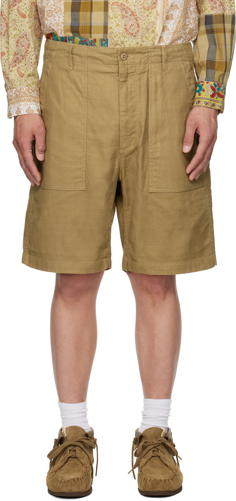 Kratke hlače Engineered Garments Engineered Garments Fatigue Shorts Smeđa | 25S1E003