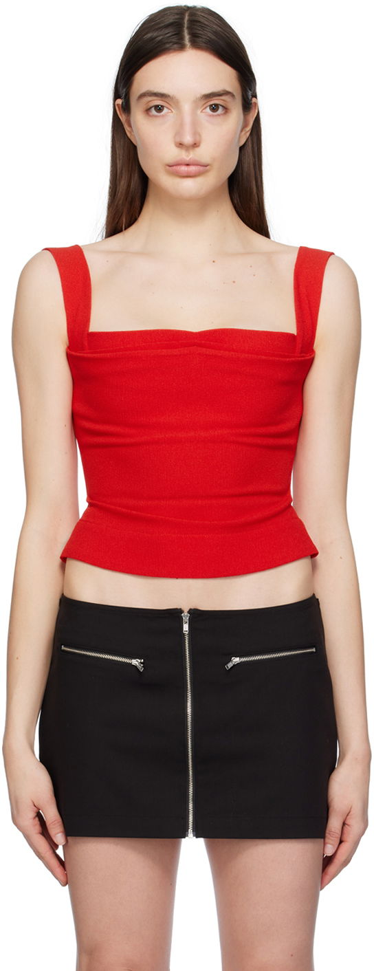 Majica bez rukava Miaou Miaou Imogene Tank Top Crvena | 7023-CL