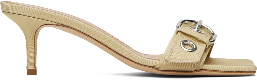 Dodaci Aeyde Aeyde Ilvy Eyelet Grosgrain Mules Bež | A11-HS-GAIS55TB188-SS25-957-069