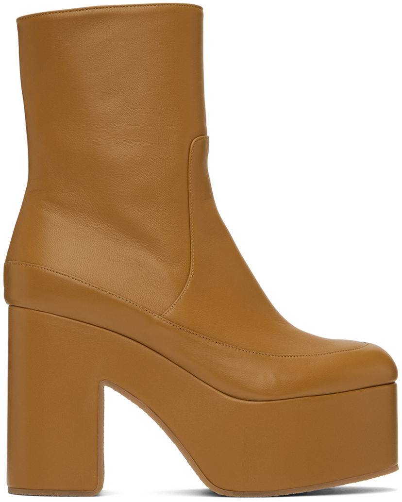 Tenisice i cipele Dries Van Noten Dries Van Noten Heeled Leather Boots Narančasta | WS241-257-112